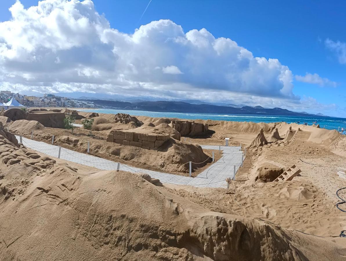ラスパルマス・デ・グランカナリアLas Canteras La Naval Beachアパートメント エクステリア 写真